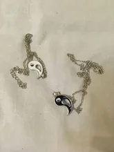 2 unids/set mejores amigos par collares Yin Yang encanto colgante, collar de la joyería para los amantes de las Hermanas de San Valentín regalo FSPXL316