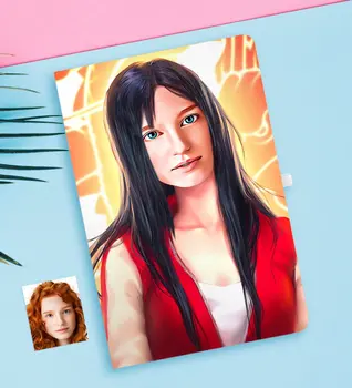 

Personalized Women 'S Abstract Caricature Of White notebook-20