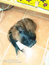 FASHION IDOL-mechones de pelo liso Yaki, 18-22 pulgadas, 6 pulgadas, frontal de encaje con cierre, tejido, ombré, marrón, dorado, extensión de cabello