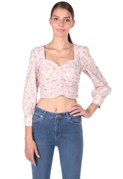 

SMOCKING FUTHER FLOWERING BLUZ