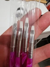 Pincel de Gel UV para manicura profesional, pincel acrílico transparente para arte de uñas, pintura, dibujo, herramientas de fototerapia, 3/7 Uds.