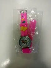 Reloj de dibujos animados para niños, niña, estudiante, impermeable, de silicona, relojes de mariposa, reloj de cuarzo para niños, reloj de pulsera analógico, regalo