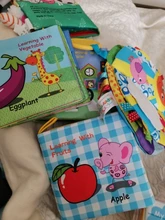 Libro de tela suave para bebé, libro de aprendizaje temprano para niños pequeños, desarrollo cognitivo, lectura, rompecabezas, juguetes, libro silencioso para niños