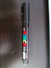 1pc bola Uni Posca PC-3M pintura, rotulador de arte punta fina de 0,9-1,3mm disponible en 24 colores