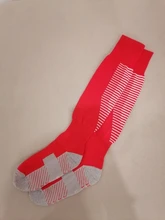 Calcetines deportivos profesionales para hombre y mujer, calcetín largo de esquí térmico, ciclismo de montaña al aire libre, ciclismo, correr, fútbol, color negro y rojo