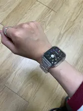 Funda con correa para apple Watch 6, 5, 4, banda de 42mm y 38mm, correa de acero transparente para iwatch 6 series 5 4 3/2, banda de reloj de 44mm y 40mm