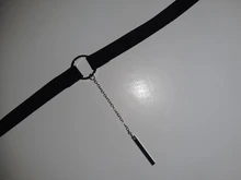 XIYANIKE-gargantilla de terciopelo negro para mujer, collar con cadena dorada, gargantilla de barra para mujer, collar para mujer, Gargantilla ras du cou N664