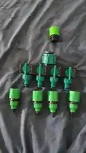 Garden Irrigation Splitter Pipe-Connector Hose-Fittings 8/11 Tap-Hose 4-Way 1-Set 4/7