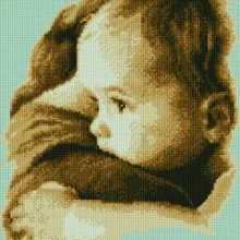 Алмазная мозаика EF 777 Спокойствие малыша 30*40