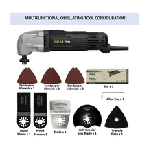 Free Shipping Bodewtech 220V Electric Multifunction Oscillating Tool Kit Multi-Tool Power Tool Electric Trimmer Saw Accessories