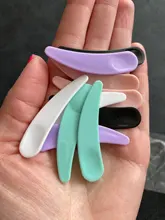 Mini espátula cosmética desechable, máscara de maquillaje curvada, cuchara de Crema para Ojos, palo de maquillaje, Kits de herramientas de belleza facial, 10 Uds.