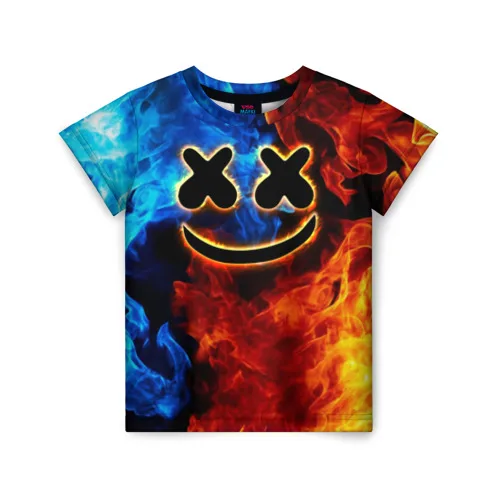 Детская футболка 3D Marshmello Cosmos | Мать и ребенок