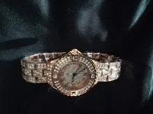 Relojes de oro con diamantes para mujer, pulsera femenina de marca de lujo con diamantes de imitación