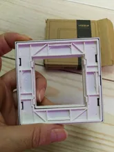 Livolo – Panel de cristal para interruptor de pared. VL-C7-SR-11, Panel de cristal blanco perla de 80mm * 80mm, estándar europeo