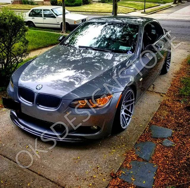 Per Bmw E92 Mtech Splitter Per Labbro Anteriore 320Ci 325Ci 330Ci 335Ci Nero Lucido Plastica Nero Splitter Diffusore Kit Corpo Labbra Spoiler