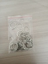 Tapas de tornillo extraíbles, 10 unids/lote, llavero con colgadores para llaves a presión, cadena, broche de pinza giratoria, Clips, accesorios de escalada