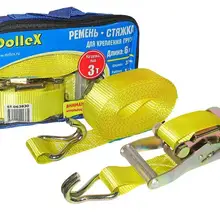 Стяжка ремень для крепления груза(6 м х 38 мм), 3,0 т(лента полиэстер+ механизм) в сумке