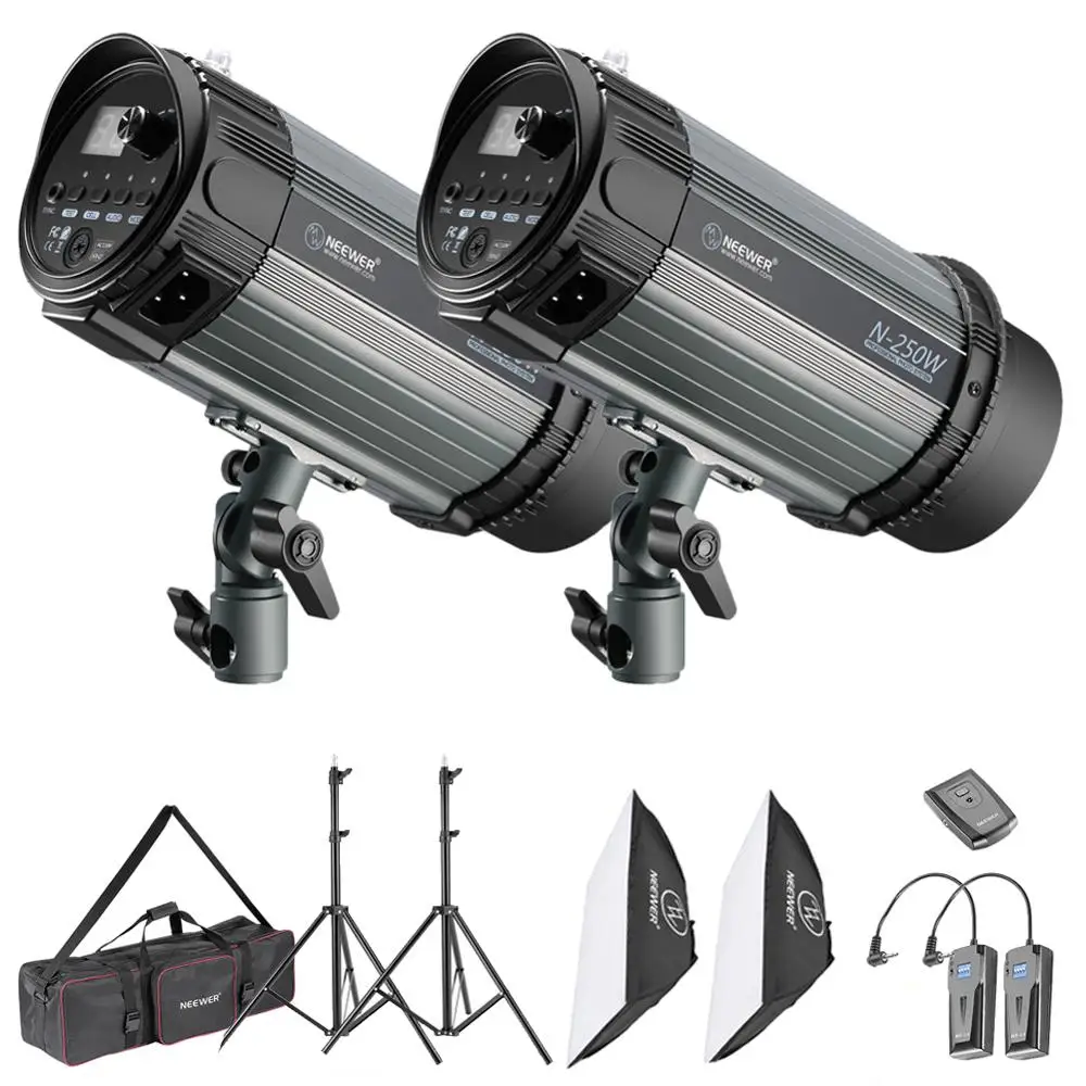 Neewer Photo Studio Strobe Flash Light/Softbox Lighting Kit:Monolight Flash,Light Stands for Video Shooting,Location Photography