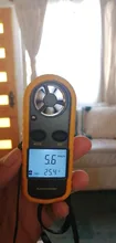 Anemómetro Digital 0-30 m/s, anemómetro-10 ~ 45C, medidor de temperatura con pantalla de retroiluminación LCD