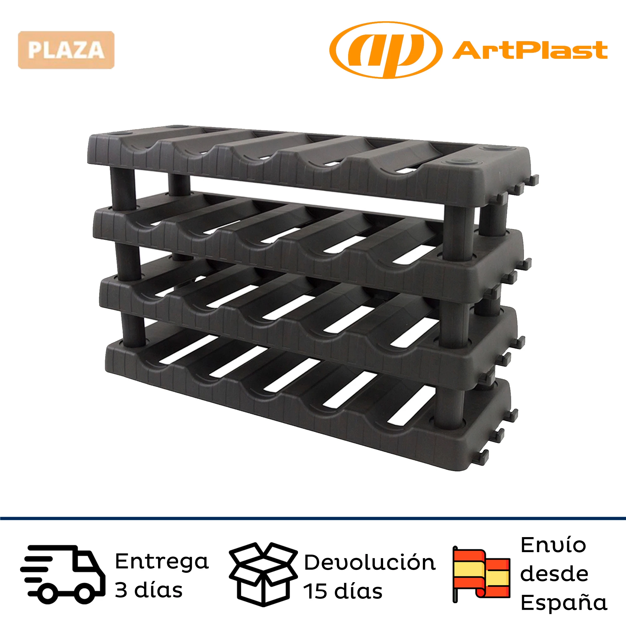 handig escort plaag Kit 2 Artplast Planken Voor Plastic Wijn Met Hun Kolommen 71,5 (Lengte) X  22 (Breedte) X 24,5 (Hoogte) Cm|Boekenkasten| - AliExpress