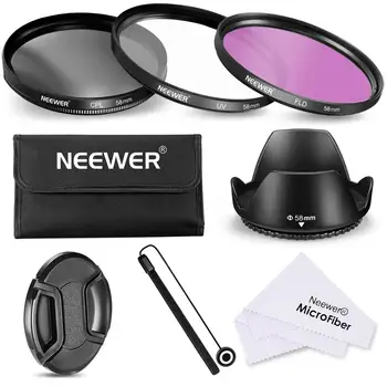 

Neewer 58MM UV/CPL/FLD Filter Accessory Kit for CANON 700D 650D 600D 550D 500D 450D 400D 350D 300D 100D 60D EF-S 18-55mm