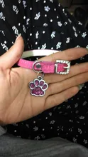 Collar para perro y gato con colgante de corazón de amor, colgante de cristal, Collar de seguridad de cuero suave para gatito, correa para el cuello, perrito, accesorios para animales