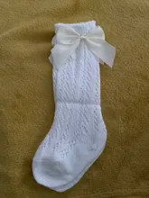 Calcetines de malla de algodón transpirables para bebés, medias de tubo medio para recién nacidos, calcetines de estilo español hasta la rodilla, 3/4