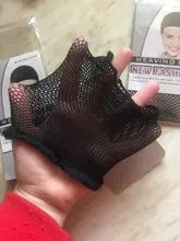 Malla de nailon para pelo de mujer, redecilla negra para la fabricación de pelucas, malla elástica, accesorios para pelucas, 1 unidad