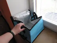 Bolsa de refrigerador térmico aislado para almuerzo, almacenamiento grande y cuadrado de bebidas frías, bolsas de aluminio para comida y café, 4 personas