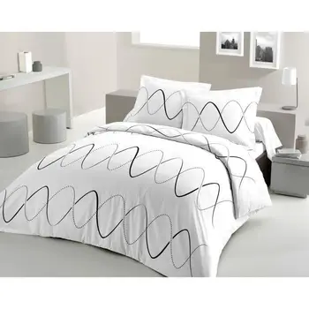 

LOVELY HOME duvet cover Cotton CURVE Black 240x260cm