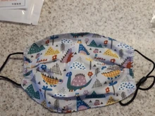 Mascarilla facial reutilizable de algodón con estampado de dibujos animados para niños, antipolvo, para exteriores, 1 unidad