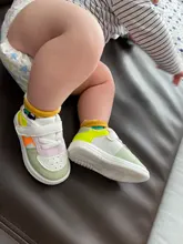 Zapatos deportivos para bebé, niñas y niños pequeños, zapatillas planas de cuero para bebé, zapatos informales suaves de moda