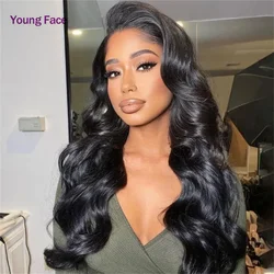 Body Wave 5x5 HD Lace Closure Wig Density Human Hair Transparent Lace Wigs With Baby Hair Pre Plucked Natural Color 16-28 Inch
