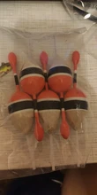 Flotador de deslizamiento de pesca, 5 unids/lote, 15g, 5g, Balsa, de madera, 5 colores