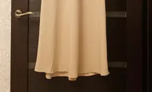 Satin Dress Mid-Long Femme Robe Long-Sleeve WOTWOY Elegant Women Vestidos Cotton Solid