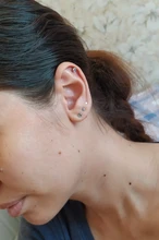 ROXI 3 unids/set 2/3/4mm Mini pendientes redondos de tuerca para mujeres y niñas pendientes inusuales Piercing 925 Plata de Ley joyería de boda