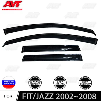 

Window deflectors for Honda Fit / Jazz 2002~2008 car styling wind deflector guard auto vent visor rain guards cover decoration