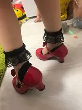 2020 nueva gran oferta zapatos de baile de cuero de princesa zapatos de fiesta de arco de color rojo sólido brillante zapatos de moda de tacón alto para niños