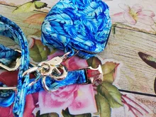 Bag Leash-Set Engraved Dog-Collar Pet Dogs Treat Printed Small Custom Personalized Medium