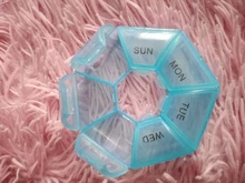 Medicine-Box Storage-Cases Pills-Organizer Jewelry Vitamin Food-Grade Round Plastic 7-Days