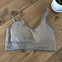 Sujetador deportivo acolchado para mujer, Top transpirable con correa de ajuste, chaleco de encaje perfecto para correr, gimnasio y Deporte