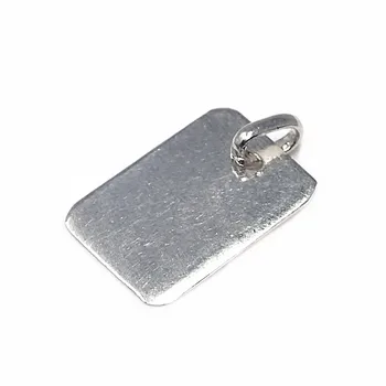 

Silver Plate 925 Sterling m rectangular smooth [AB5909]