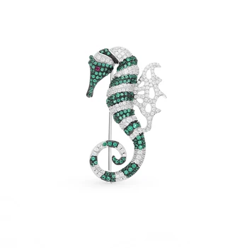 

Silver brooch with cubic zirconia sunlight sample 925