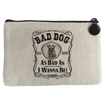 

Purse phrase dog breed Schnauzer Bad dog as bad as I wanna be