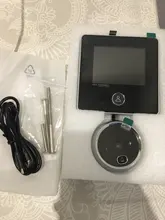 KAK-Timbre electrónico con pantalla LCD para puerta, campana con cámara de grabación, visor digital de 2,8, mirilla inteligente