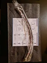 Uythner-grifo de cocina de níquel bruñido, mezclador de agua caliente y fría, color negro mate