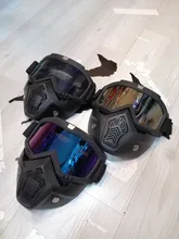 Máscara de esquí para hombre y mujer, gafas de seguridad con filtro para la boca a prueba de viento y de Motocross