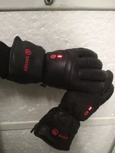 Savior Goatskin-guantes calefactables con batería eléctrica, para deportes de invierno, motociclismo, esquí, pesca, caza, SHGS06