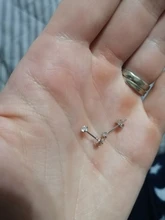 CANNER-Pendientes de plata de ley 925 auténtica para mujer, Mini Pendientes de tuerca de cuatro garras, Diamante de circonita, joyería Coreana de oro