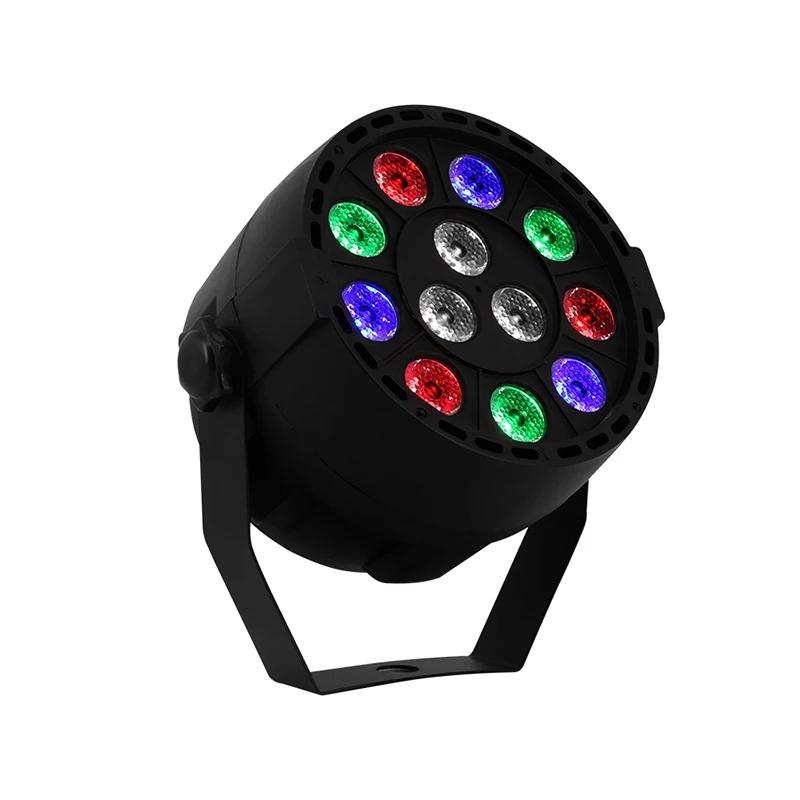 10 pcs/lot LED Stage Light Effect 12x3W Flat Par RGBW DMX512 DJ Disco Lamp KTV Bar Party Backlight Beam Projector Dmx Spotlight